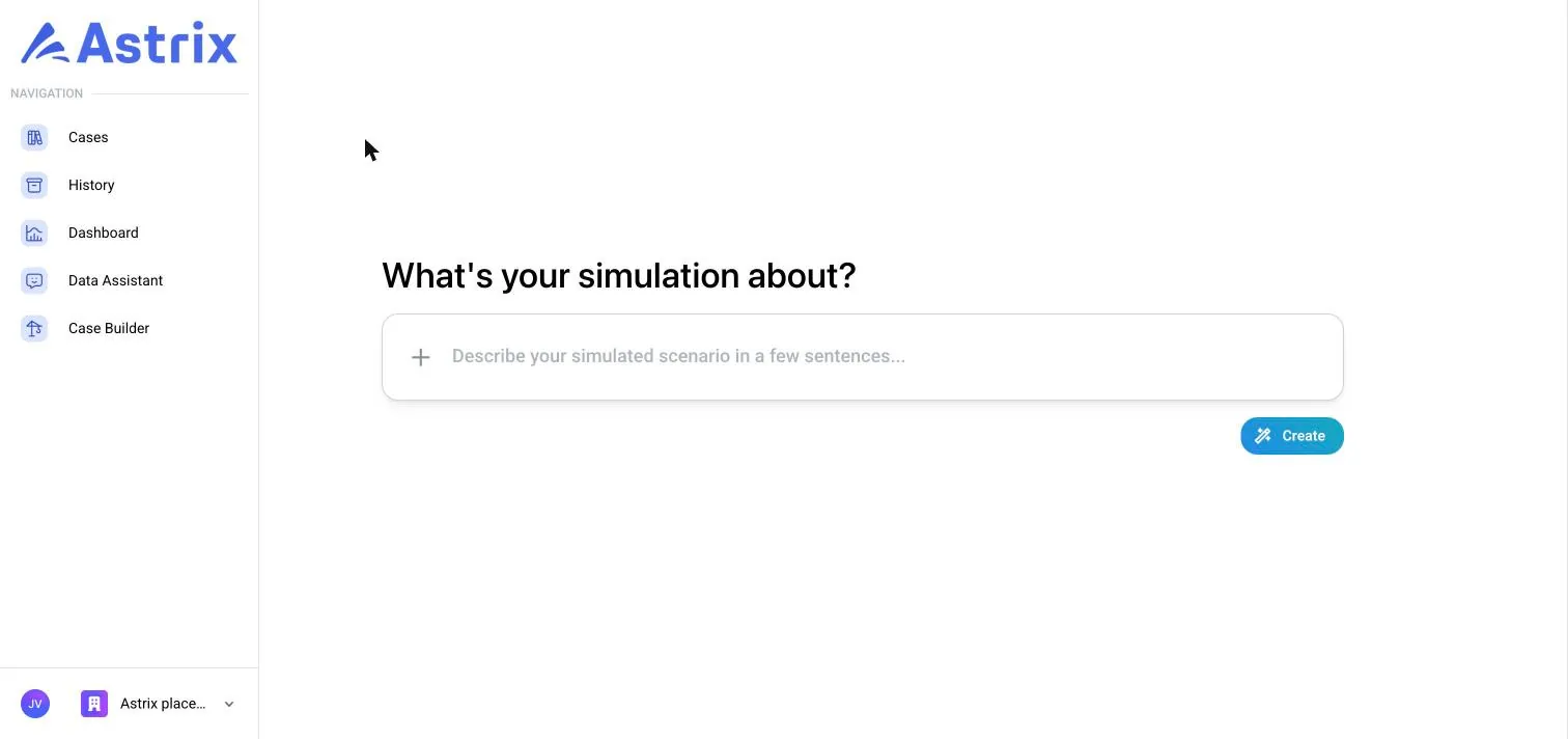 Case Builder: describe your simulation and generate it with AI